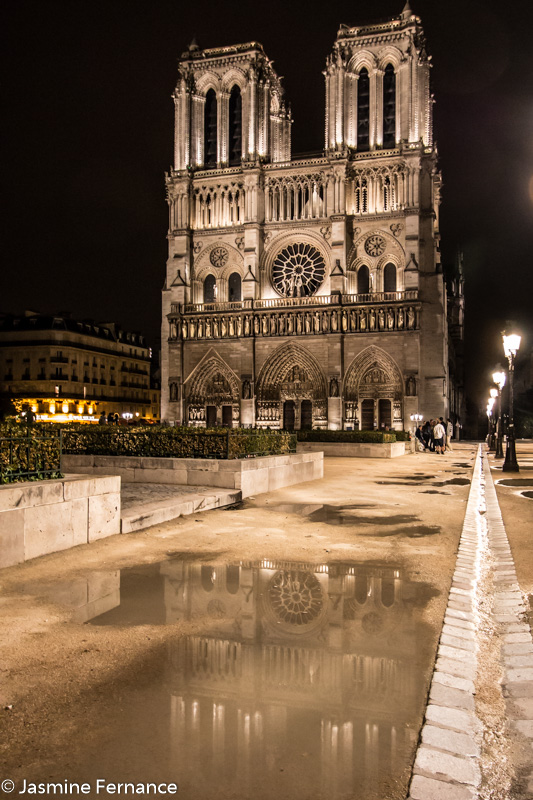 Notre Dame at night, Paris