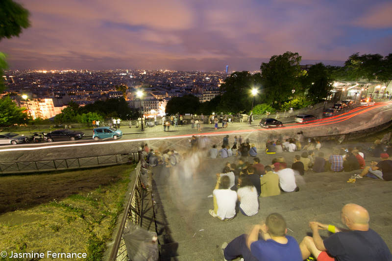 Sacre Coeur at night