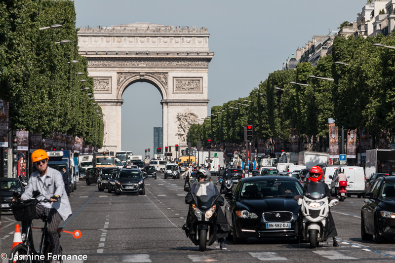 The Arc de Triomphe on the Champ Elyseese