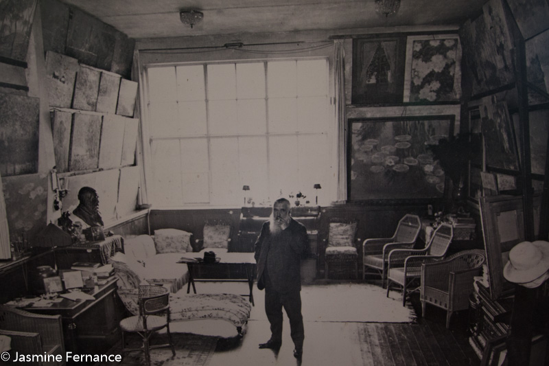 Monet's study, in his days