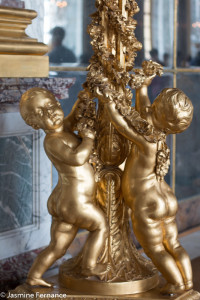 Decoration in The Hall of Mirrors  in the Chateau de Versailles