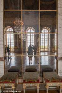 Jasmine Fernance in The Hall of Mirrors  in the Chateau de Versailles