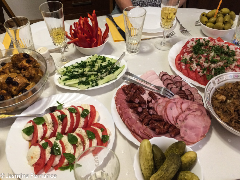 Traditional Polish dinner with the family