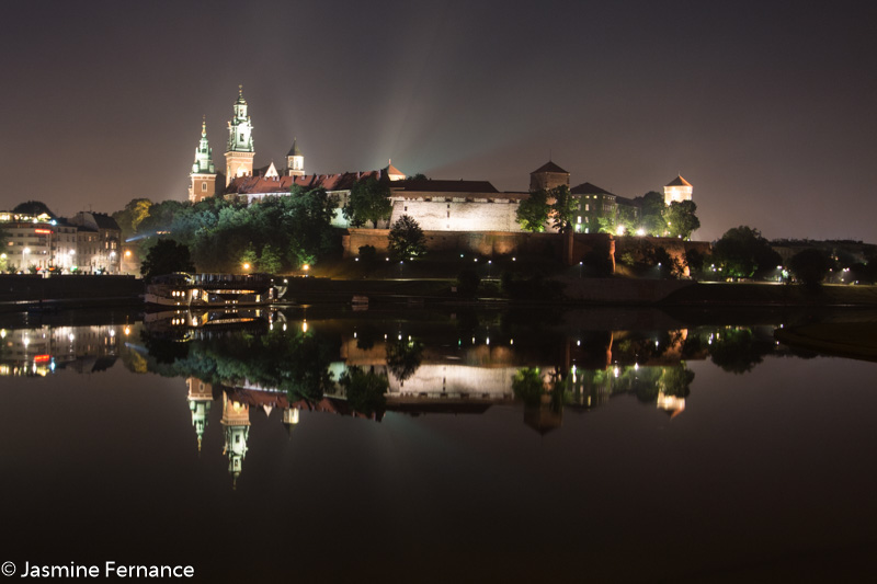 Wawel Castle at night, Krakow