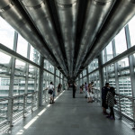 The skybridge connecting the Petronas Towers, Kuala Lumpur