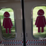 Ladies only carriages on the train, Kuala Lumpur