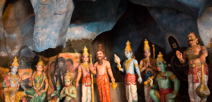 Hindu Statues in Batu Caves, Malaysia