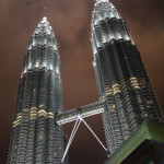 Petronas Towers at night, Kuala Lumpur