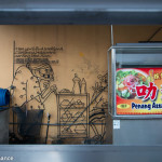 Street art mixed with street food, Penang