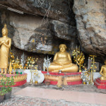 Buddha's line the path up Phou Si