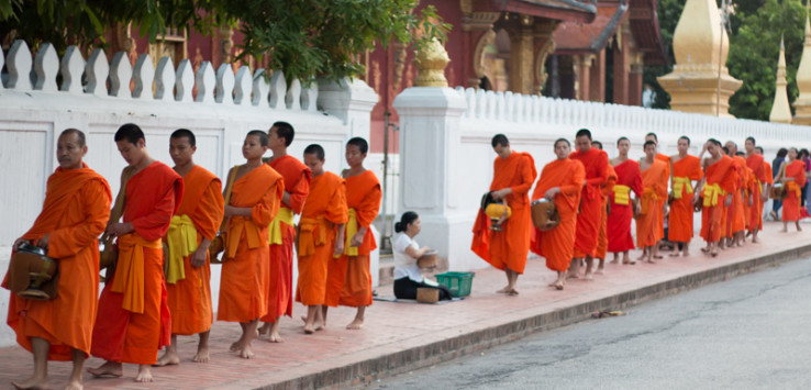 Tak Bat in Luang Prabang