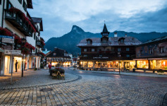 Oberammergau at night