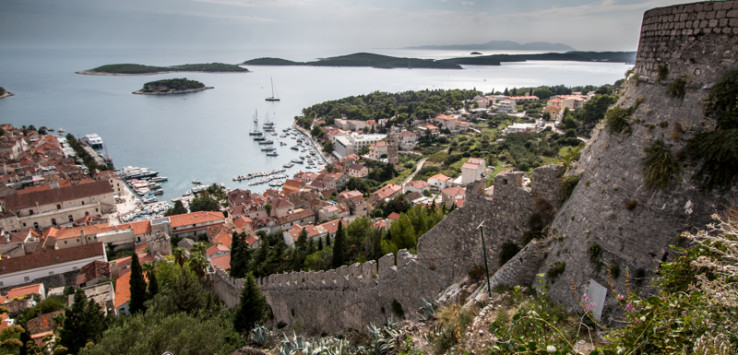 View of Hvar from the fort