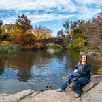 Jasmine Fernance in Central Park, New York, in Autumn